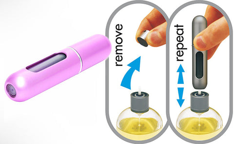 5 Mini Empty Metal Perfume Atomizer (5ML)
